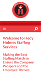 Mobile Screenshot of hedyholmesstaffing.com